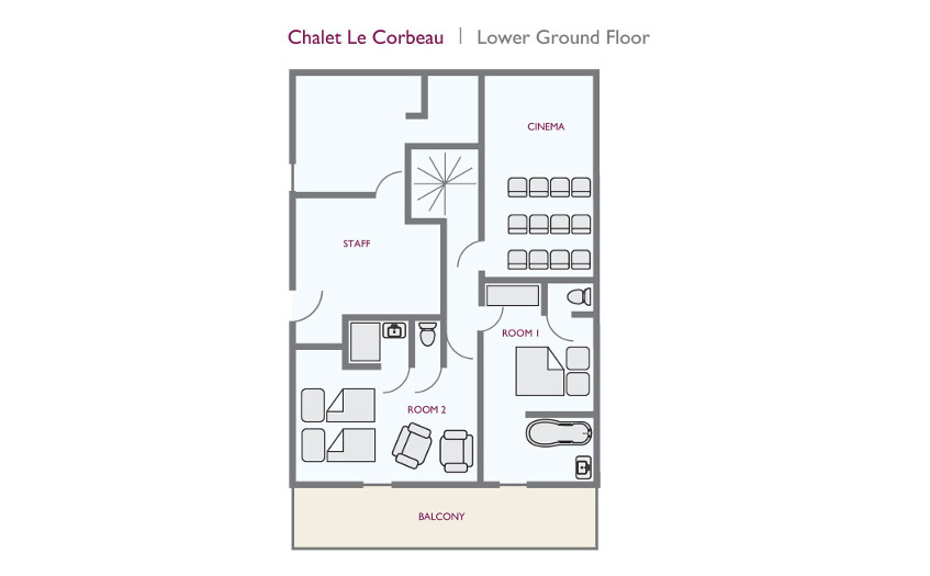Chalet Le Corbeau (Family) Les Menuires Floor Plan 4